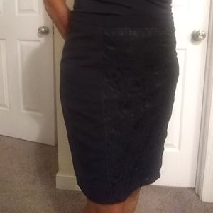 Black pencil skirt